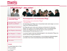 Tablet Screenshot of franchising.pflegebuero.com